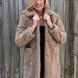 Poodle Fur Sherpa Coat
