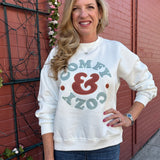 Comfy & Cozy Appliqué Sweatshirt at ooh la la! in Grapevine TX 76051