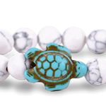 The Fahlo Journey Bracelet - Turtle in white howlite at ooh la la! in Grapevine TX 76051