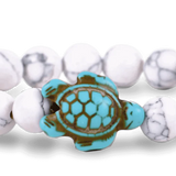 The Fahlo Journey Bracelet - Turtle in white howlite at ooh la la! in Grapevine TX 76051
