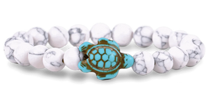 The Fahlo Journey Bracelet - Turtle in white howlite at ooh la la! in Grapevine TX 76051