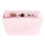 Case-Mate Ballet Pink tote bag organizer insert with multiple compartments and zipper pocket at ooh la la! in Grapevine TX 76051