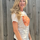 Orange Flower Pumpkin Tee at ooh la la! in Grapevine TX 76051