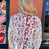 Butterfly Lace Open-Front Jacket at ooh la la! in Grapevine TX 76051