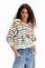 Desigual Striped Artsy Sweater at ooh la la! in Grapevine TX 76051