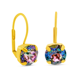 ABV Volcano TOVA jewelry, antique gold earrings, crystal hook earrings, handmade Canadian jewelry, hypoallergenic gold earrings, vintage style accessories, surgical steel hook earrings, Oakland earrings. at ooh la la! in Grapevine TX 76051