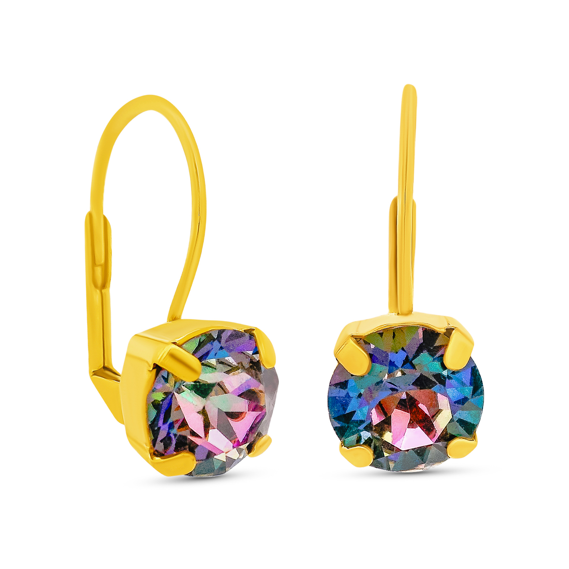 ABV Volcano TOVA jewelry, antique gold earrings, crystal hook earrings, handmade Canadian jewelry, hypoallergenic gold earrings, vintage style accessories, surgical steel hook earrings, Oakland earrings. at ooh la la! in Grapevine TX 76051