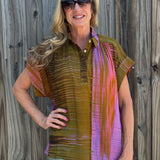 Wild Orchid Cap Sleeve Hi-Lo Top at ooh la la! in Grapevine TX 76051