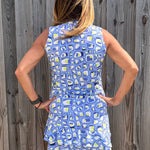 Ana Clare, Women's sport dress, golf dress with pockets, tennis dress ruffle hem, SPF 50 athletic wear, performance golf apparel, UV protective dress, ladies athleisure dress. at ooh la la! in Grapevine TX 76051
