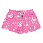 Pink Snowflakes Lounge Shorts at ooh la la! in Grapevine TX 76051