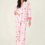 PJ Salvage Tini Time Drink Print 3-Piece Flannel PJ Set at ooh la la! in Grapevine TX 76051