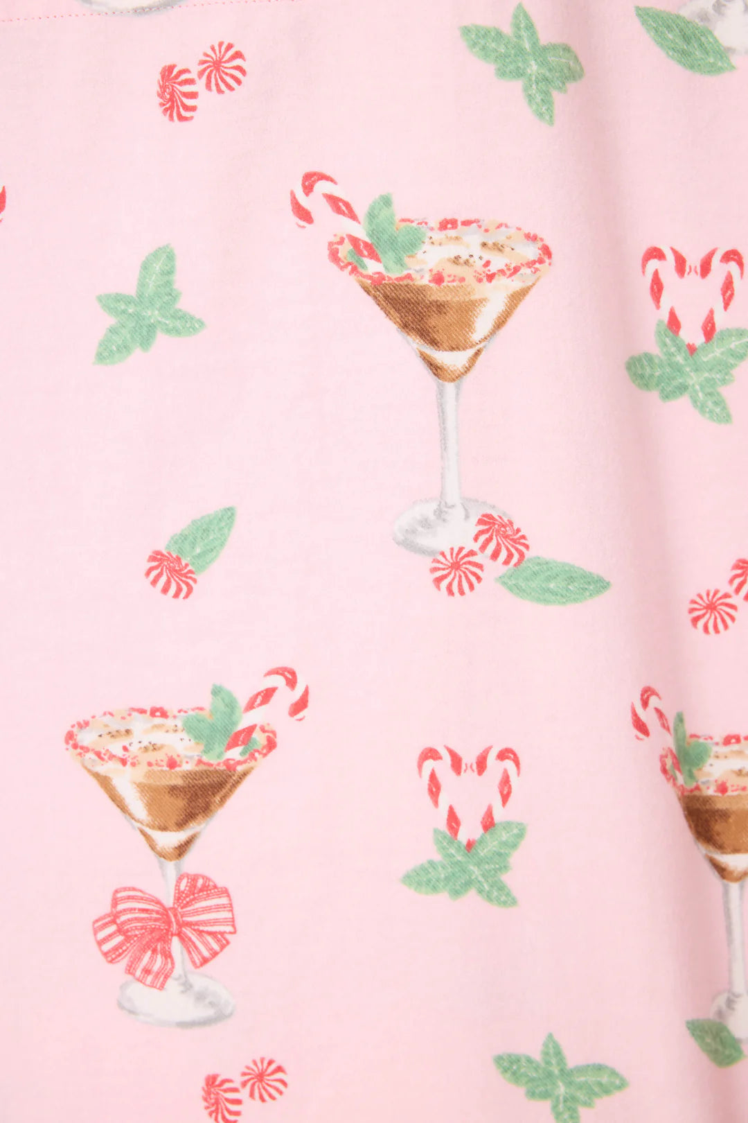 PJ Salvage Tini Time Drink Print 3-Piece Flannel PJ Set at ooh la la! in Grapevine TX 76051