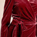 Molly Bracken Velvet Wrap Dress at ooh la la! in Grapevine TX 76051