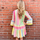 Ibiza Neon Multicolor Dress