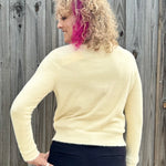 Molly Bracken Pearl Button Cardigan in off white at ooh la la! in Grapevine TX 76051