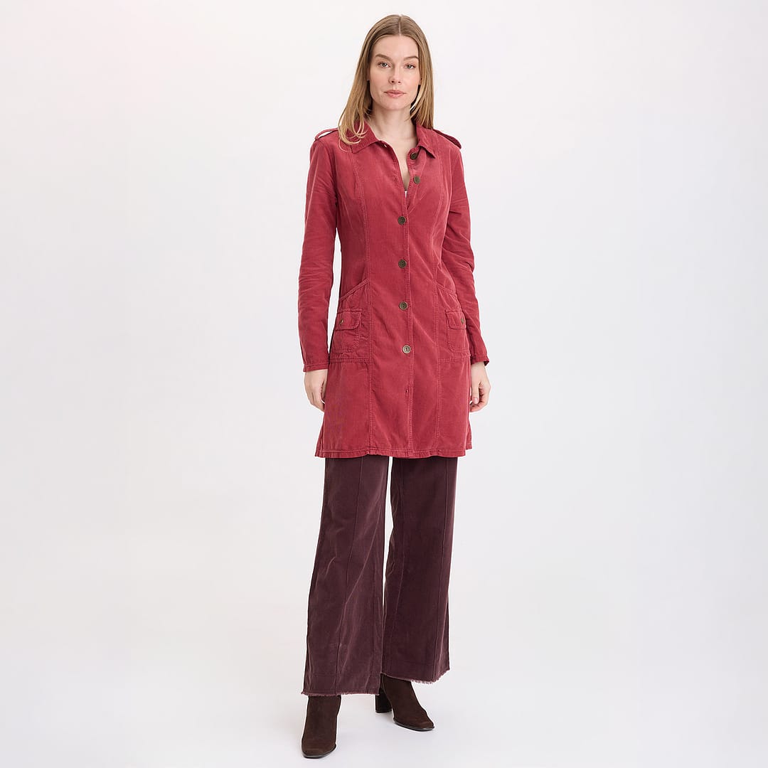 XCVI Hadrian Pant in Belge - deep eggplant brown at ooh la la! in Grapevine TX 76051