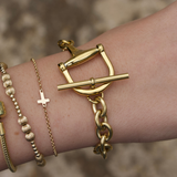 Equestrian Horse Bit Toggle Bracelet