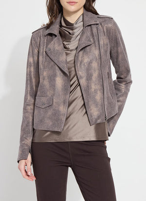 Lysse Amelia Moto Jacket in Copper Chevron at ooh la la! in Grapevine TX 76051