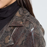 Lysse Amelia Moto Jacket in extra ordinary snake at ooh la la! in Grapevine TX 76051
