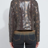 Lysse Amelia Moto Jacket in extra ordinary snake at ooh la la! in Grapevine TX 76051