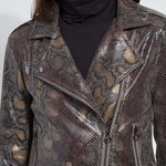 Lysse Amelia Moto Jacket in extra ordinary snake at ooh la la! in Grapevine TX 76051