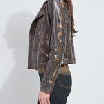 Lysse Amelia Moto Jacket in extra ordinary snake at ooh la la! in Grapevine TX 76051
