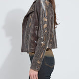 Lysse Amelia Moto Jacket in extra ordinary snake at ooh la la! in Grapevine TX 76051