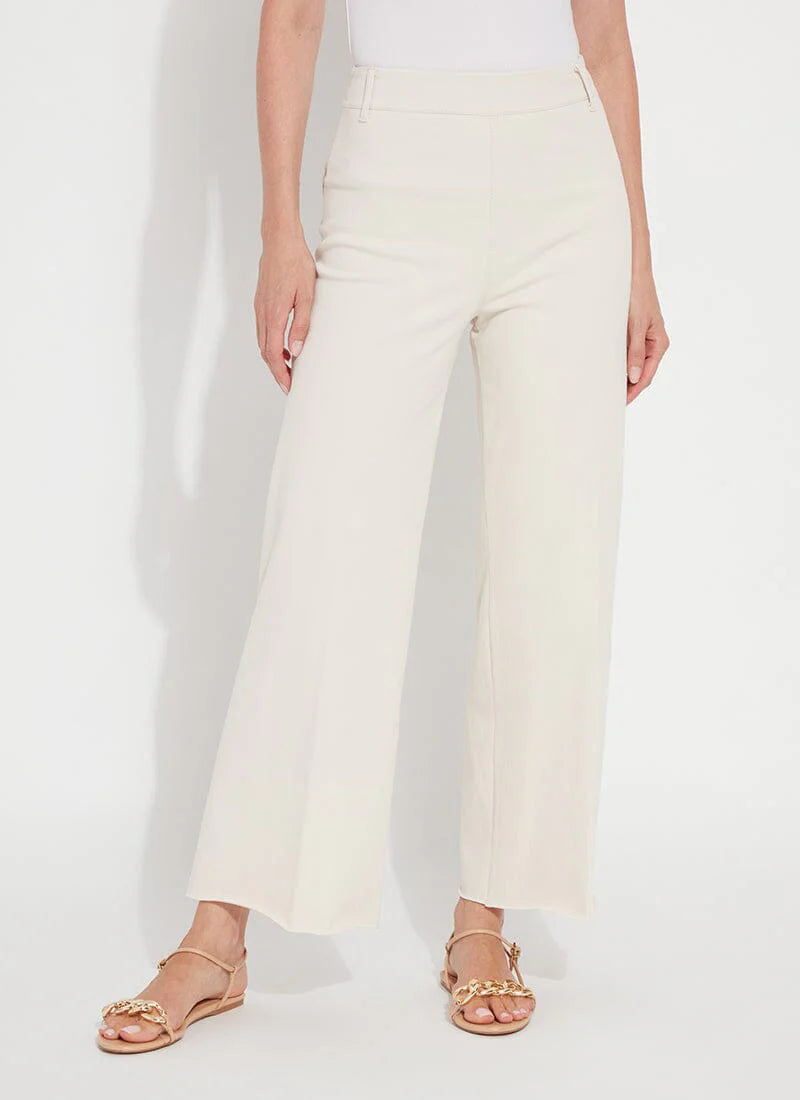 Lysse Erin Hi Waist Wide Leg Denim in Oat at ooh la la! in Grapevine TX 76051