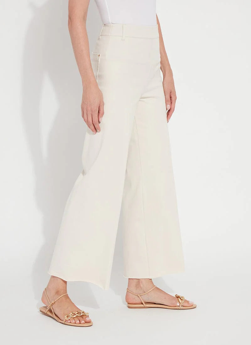Lysse Erin Hi Waist Wide Leg Denim in Oat at ooh la la! in Grapevine TX 76051
