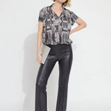 Lysse Elysse Foiled Vegan Leather Pant at ooh la la! in Grapevine TX 76051