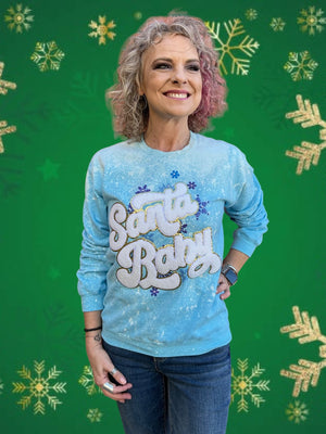 Santa Baby Appliqué Sweatshirt at ooh la la! in Grapevine TX 76051