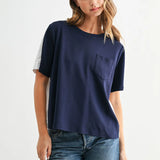 Jaedyn Pleat Back Tee/Blouse