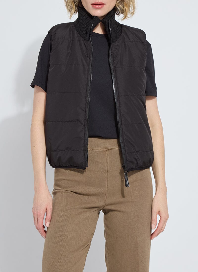 Lysse Prudence Reversible Puffer Sweater Vest at Ooh La La! in Grapevine TX 76051