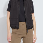 Lysse Prudence Reversible Puffer Sweater Vest at Ooh La La! in Grapevine TX 76051