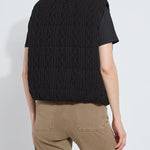 Lysse Prudence Reversible Puffer Sweater Vest at Ooh La La! in Grapevine TX 76051