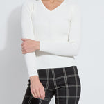 Lysse Adette V-Neck Ribbed Longsleeve at Ooh La La! in Grapevine TX 76051