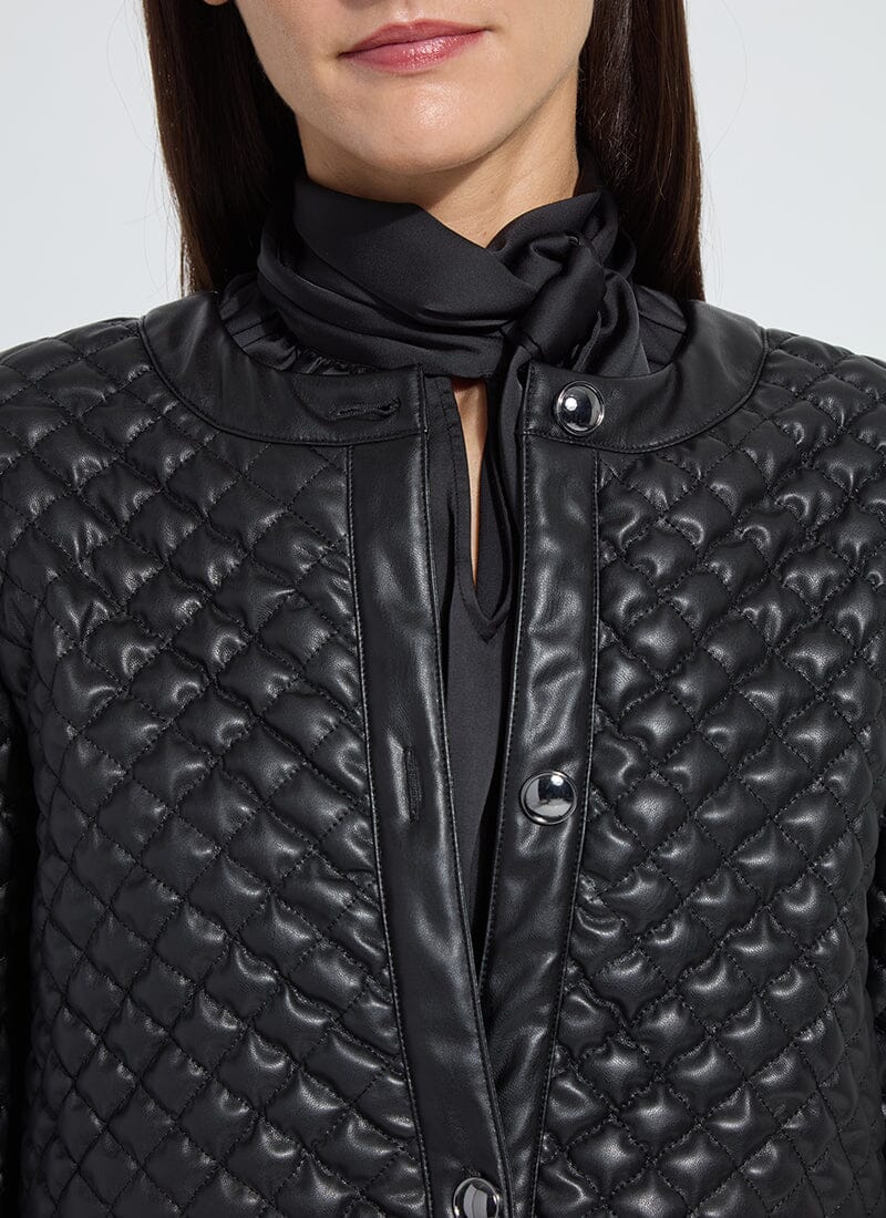 Lysse Aurelle Quilted Vegan Leather Jacket at ooh la la! in Grapevine TX 76051