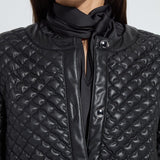 Lysse Aurelle Quilted Vegan Leather Jacket at ooh la la! in Grapevine TX 76051