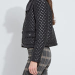 Lysse Aurelle Quilted Vegan Leather Jacket at ooh la la! in Grapevine TX 76051