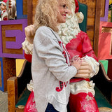 Holly Jolly Blast Sweatshirt In oatmeal at ooh la la! in Grapevine TX 76051