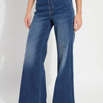 Lysse Iris Wide Leg Everyday Denim Jeans - Dark Midwash at ooh la la! in Grapevine TX 76051