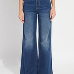 Lysse Iris Wide Leg Everyday Denim Jeans - Dark Midwash at ooh la la! in Grapevine TX 76051