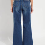 Lysse Iris Wide Leg Everyday Denim Jeans - Dark Midwash at ooh la la! in Grapevine TX 76051