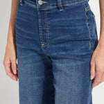 Lysse Iris Wide Leg Everyday Denim Jeans - Dark Midwash at ooh la la! in Grapevine TX 76051