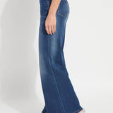 Lysse Iris Wide Leg Everyday Denim Jeans - Dark Midwash at ooh la la! in Grapevine TX 76051