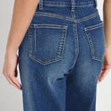 Lysse Iris Wide Leg Everyday Denim Jeans - Dark Midwash at ooh la la! in Grapevine TX 76051
