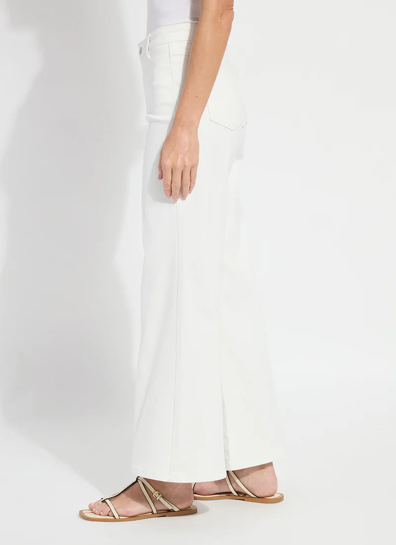 Lysse Iris Wide Leg Everyday Denim Jeans - Ecru White at ooh la la! in Grapevine TX 76051