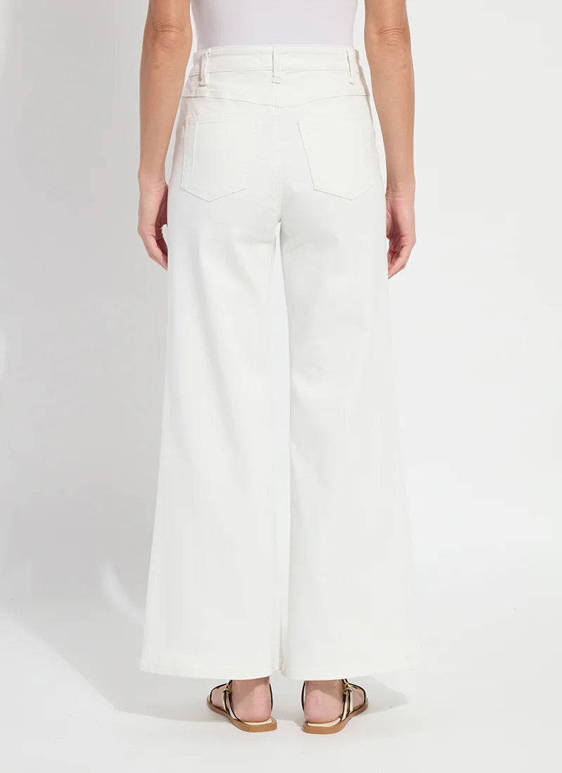Lysse Iris Wide Leg Everyday Denim Jeans - Ecru White at ooh la la! in Grapevine TX 76051