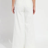 Lysse Iris Wide Leg Everyday Denim Jeans - Ecru White at ooh la la! in Grapevine TX 76051
