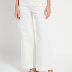 Lysse Iris Wide Leg Everyday Denim Jeans - Ecru White at ooh la la! in Grapevine TX 76051